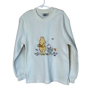 Disney Store Kids Winnie The Pooh Fleece Pullover Size 7/8 Warm‎ Cozy Winter